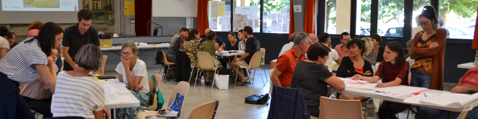 Atelier participatif  Bouleternre en septembre 2024.