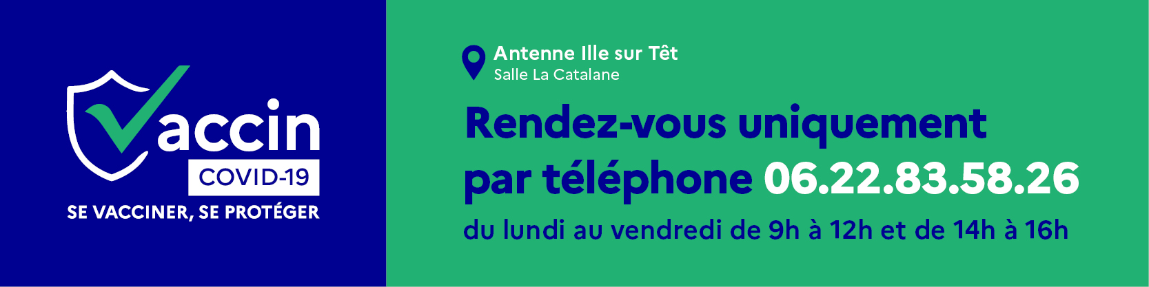 Vaccination en Roussillon Conflent : rendez-vous uniquement par téléphone
